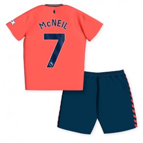 Everton Dwight McNeil #7 Dětské Venkovní dres komplet 2023-24 Krátký Rukáv (+ trenýrky)